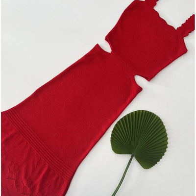 Vestido tricot em fio modal Antonina - Ateliê Tricot